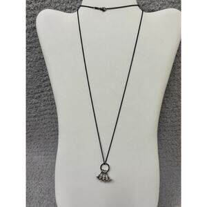 Monica Rich Kosann Sterling Silver Faith Hope Love Charity Necklace #63562